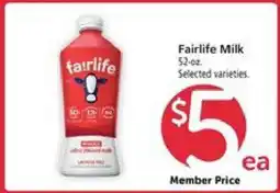 Safeway Fairlife Milk offer