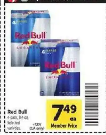 Safeway Red Bull offer