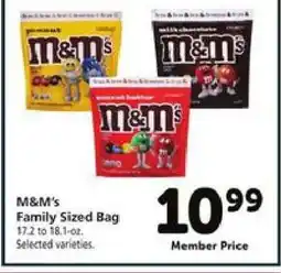 Safeway M&M's Family Sized Bag offer