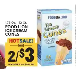 Food Lion FOOD LION ICE CREAM CONES offer