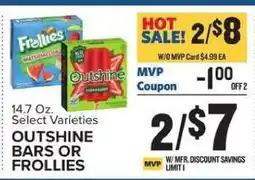 Food Lion OUTSHINE BARS OR FROLLIES offer