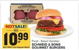 Food Lion SCHWEID & SONS GOURMET BURGERS offer