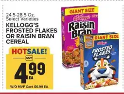 Food Lion Kellogg’s Frosted Flakes or Raisin Bran Cereal offer