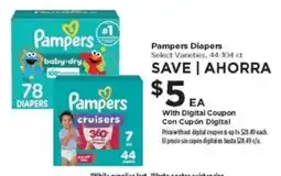 Food 4 Less Pampers Diapers offer