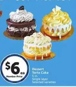 Albertsons Dessert Torte Cake offer