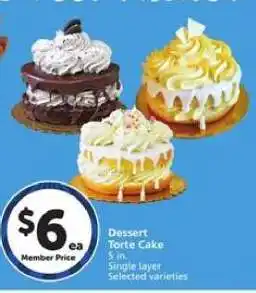 Albertsons Dessert Torte Cake offer