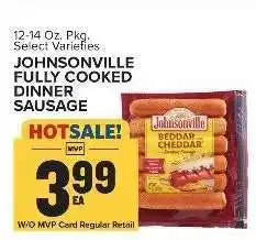 Food Lion Johnsonville Fully Cooked Dinner Sausage offer