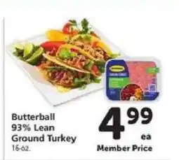Safeway Butterball 93% Lean Ground Turkey offer