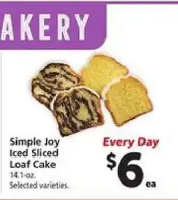 Safeway Simple Joy Iced Sliced Loaf Cake offer