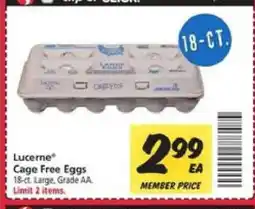 Safeway Lucerne Cage Free Eggs offer