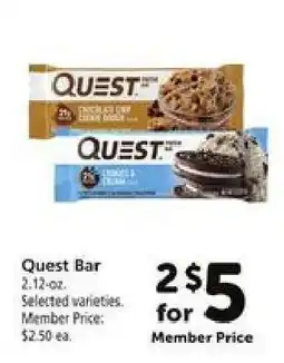Safeway Quest Bar offer