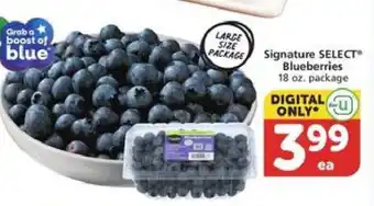 Albertsons Signature Select Blueberries offer