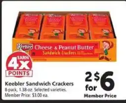 Safeway Keebler Sandwich Crackers offer