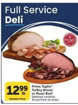 Albertsons Primo Taglio Turkey Breast or Roast Beef offer