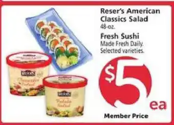 Safeway Reser's American Classics Salad offer