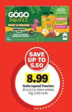 Meijer GoGo SqueeZ Pouches offer