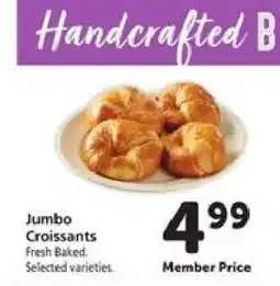 Safeway Jumbo Croissants offer