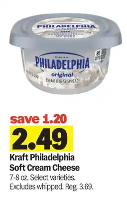 Meijer Kraft Philadelphia Soft Cream Cheese offer
