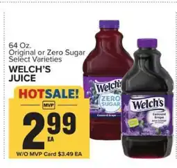 Food Lion Welch's Juice offer