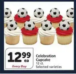 Albertsons Celebration Cupcake offer