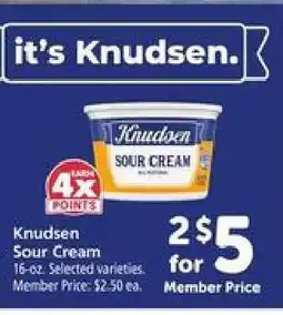 Safeway Knudsen Sour Cream offer