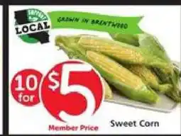 Albertsons Sweet Corn offer