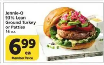 Albertsons Jennie-O 93% Lean Ground Turkey or Patties offer