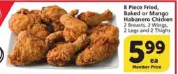 Albertsons 8 Piece Fried, Baked or Mango Habanero Chicken offer