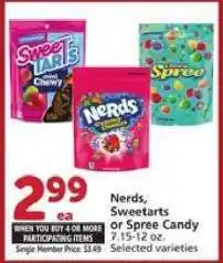 Albertsons Nerds, SweeTarts or Spree Candy offer