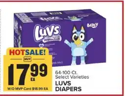 Food Lion Luvs Diapers offer