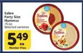 Albertsons Sabra Party Size Hummus offer