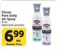 Albertsons Clorox Pure Daily Air Spray offer