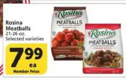 Albertsons Rosina Meatballs offer