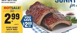 Food Lion Pork Baby Back Ribs offer