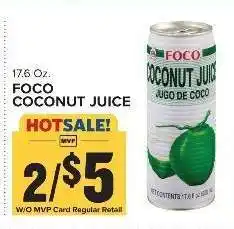 Food Lion FOCO COCONUT JUICE offer
