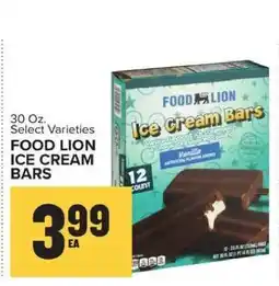 Food Lion FOOD LION ICE CREAM BARS offer