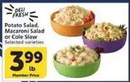 Albertsons Potato Salad, Macaroni Salad or Cole Slaw offer