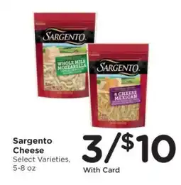 Kroger Sargento Cheese offer