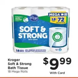 Kroger Kroger Soft & Strong Bath Tissue offer