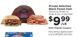 Kroger Private Selection Black Forest Ham offer