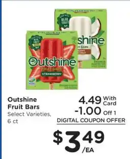 Kroger Outshine Fruit Bars offer