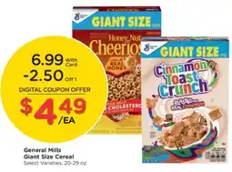 Kroger General Mills Giant Size Cereal offer