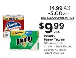 Kroger Bounty Paper Towels offer