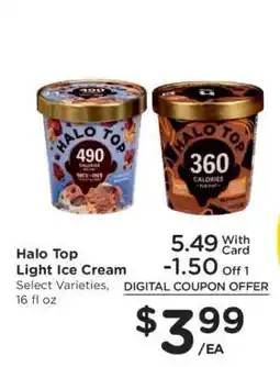 Kroger HALO TOP Light Ice Cream offer