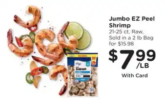 Kroger Jumbo EZ Peel Shrimp offer