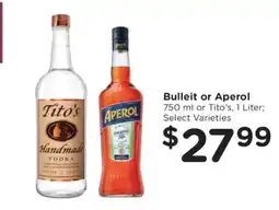 Kroger Bulleit or Aperol offer