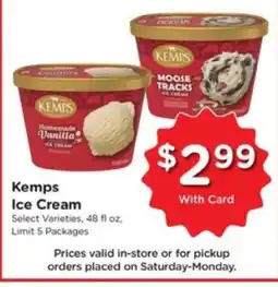 Pick'n Save Kemps Ice Cream offer
