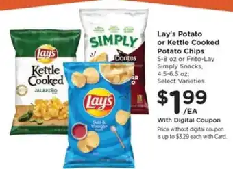 Pick'n Save Lay's Potato or Kettle Cooked Potato Chips offer