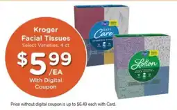 Pick'n Save Kroger Facial Tissues offer