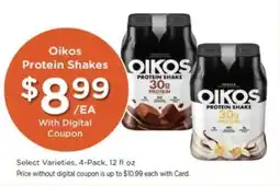 Pick'n Save OIKOS PROTEIN SHAKES offer